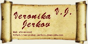 Veronika Jerkov vizit kartica